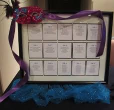 Masquerade Seating Plan Design By Davis Floral Creations In
