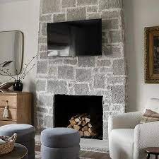 Rustic Stone Fireplace Design Ideas