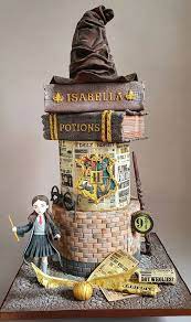 30 Harry Potter Birthday Cake Ideas Hermiones Themed Cake With Spell  gambar png