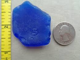 Sea Glass Surf Tumbled Cobalt Blue