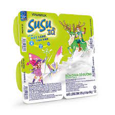 Sữa chua ăn SuSu IQ có đường- 4 hộpx80g - Giấc Mơ Sữa Việt-Vinamilk