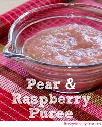 pear raspberry baby food puree
