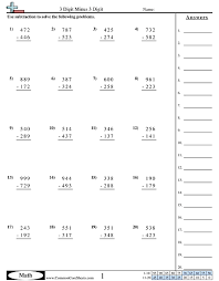 Subtraction with regrouping worksheets pdf 1 to 99. Subtraction Worksheets Free Distance Learning Worksheets And More Commoncoresheets