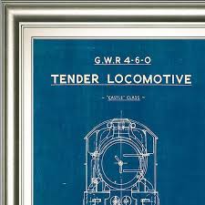 Classy Art Locomotive Blueprint Ii By