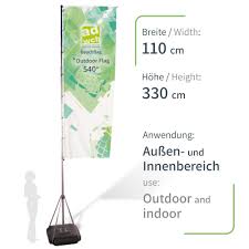 flag pole 540 incl print advertising
