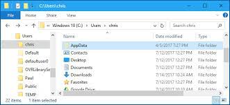 what is the appdata folder in windows