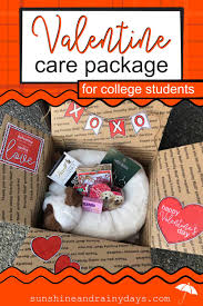 Use these adorable free printable gift tags to top of these affordable treats that will make your special someone's heart skip a beat. Valentine Care Package For College Students Sunshine And Rainy Days