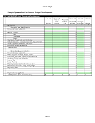 Example Of Operating Budget Spreadsheet Simple Church In Pianotreasure