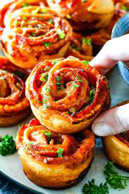 pizza pinwheels with step by step