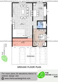 1 Bhk House Plan In 1100 Sq Ft