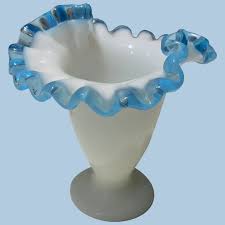 Small Milk Glass Vase Looluu S Ruby Lane