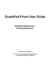 graphpad prism user guide manualzz