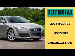 how to install a 2008 audi tt battery