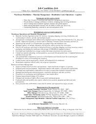 Warehouse Resume Samples Warehouse Manager Resume Examples