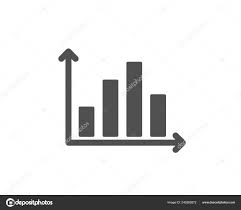 Diagram Graph Icon Column Chart Sign Market Analytics Symbol
