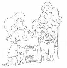 This jesus washes his disciples feet in miracles of jesus coloring pageready to print and paint for your kids. Jesus Washes The Disciples Feet Coloring Page Ministry To Children