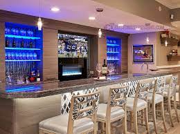 lighted display shelving for bars