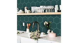 The blue color gives the look of sea glass. Best Peel And Stick Backsplash Tiles Editor Picks For Kitchen Bathroom And Laundry Room Rachael Ray Show