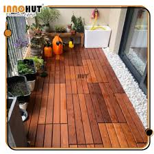 1pc deck outdoor solid wood floor diy
