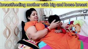 breastfeeding mother with big and loose breast some important tips - YouTube