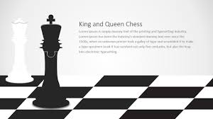 King And Queen Chess Puzzle Shapes For Powerpoint