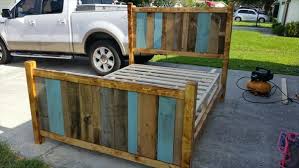 diy rustic style pallet twin bed