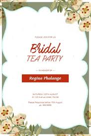 Bridal Tea Party Flyer Template Postermywall