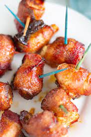 This Air Fried Bacon Wrapped Chicken Is Covered In A Sweet And Spicy  gambar png