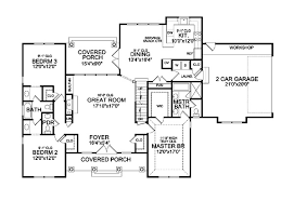 Split Bedroom Ranch Plan With A Large