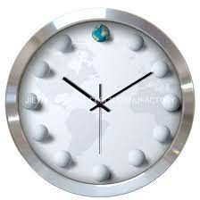 china novelty aluminum wall clock for