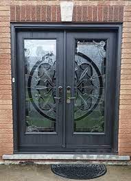 Entry Door With Full Decorative Glass