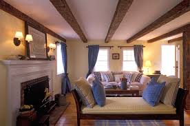 low ceiling beam living room ideas
