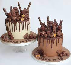 Chocolate Overload Cake Design gambar png