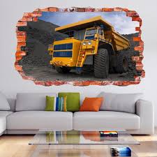 Mining Haul Dump Truck Wall Sticker