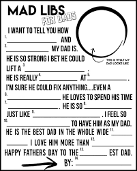 mad libs for dads a fun father s day