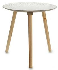 50cm Round Wooden Side Table 3 Legged