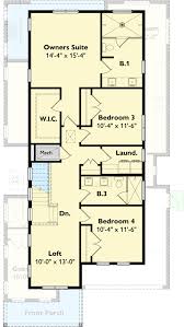 Narrow New American Cottage House Plan