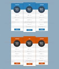 11 Awesome Psd Pricing Table Templates Free Premium Templates