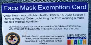 Medical content reviewed by dr. Nm Health Department Calls Out Phony Face Mask Exemption Cards
