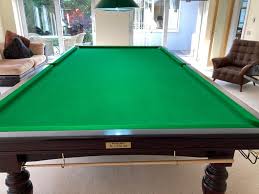 size snooker table steel backed cushions