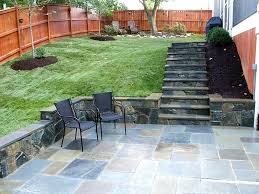 Flagstone Patio With Building Stone