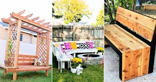 25 free diy outdoor bench plans blitsy