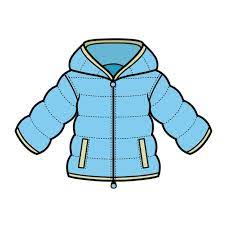 Winter Padded Blue Jacket With Hood For