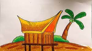 Berikut ini adalah cara menggambar rumah joglo,cara menggambar dan mewarnai rumah adat adapun bahan dan alatnya : Menggambar Rumah Adat Suku Toraja Tongkonan Sulawesi Selatan Youtube