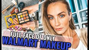 full face using only walmart makeup