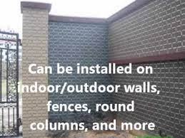 Covering Walls And Fences As A Brick