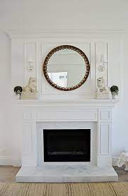 All White Wood Fireplace Paneling
