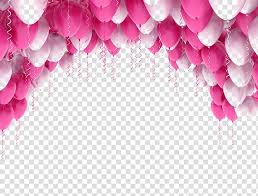 sweet pink balloons transpa