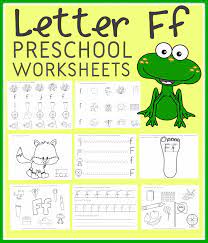free letter f pre worksheets