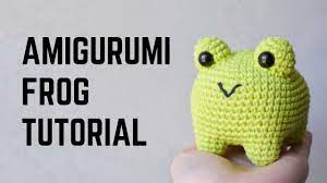 crochet amigurumi frog complete
